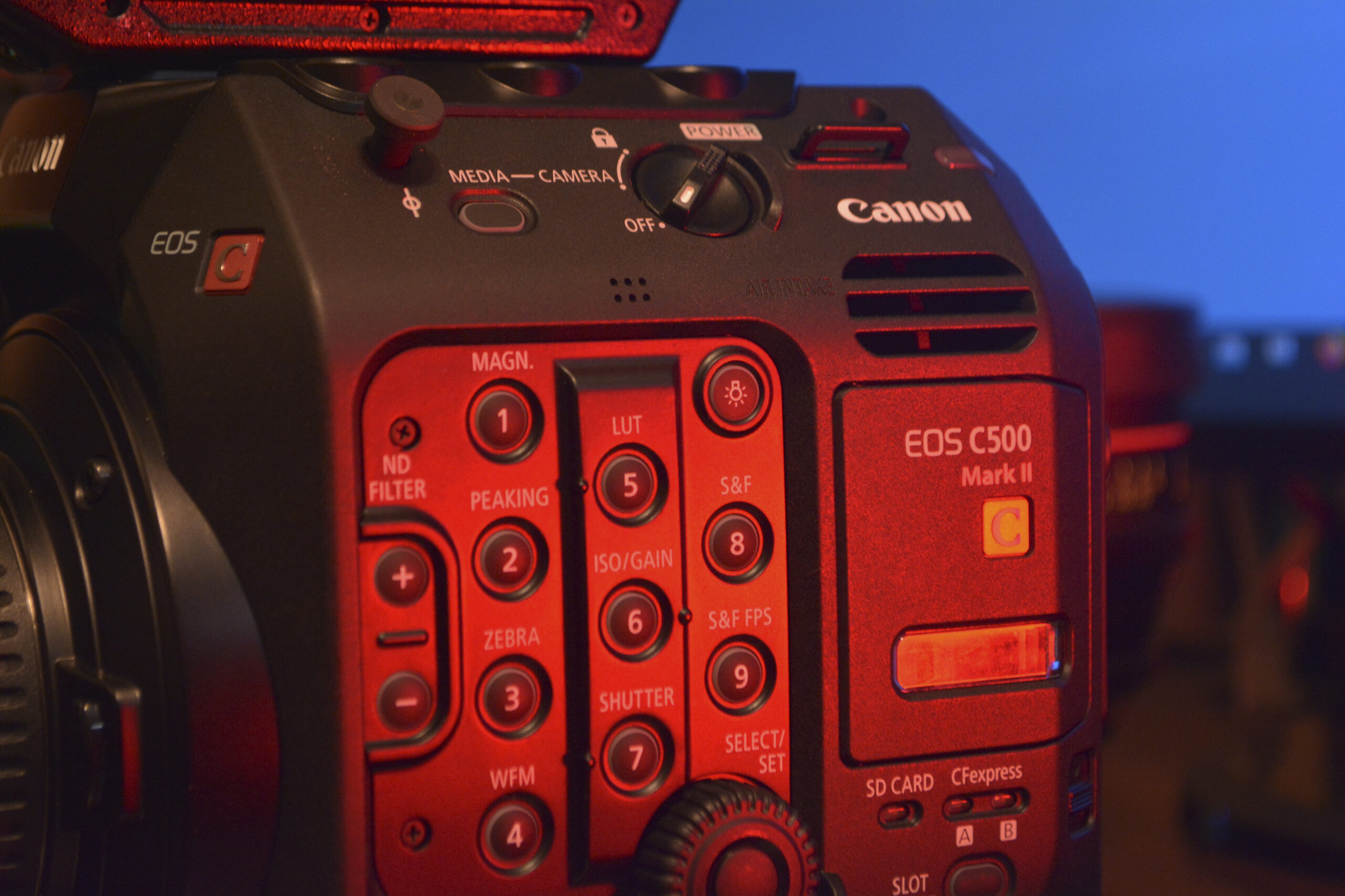 Canon EOS C500 Mark II - Side Close Up